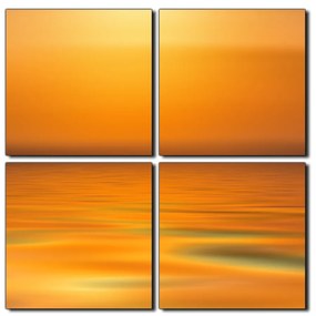 Obraz na plátne - Pokojné more pri západe slnka - štvorec 3280E (60x60 cm)