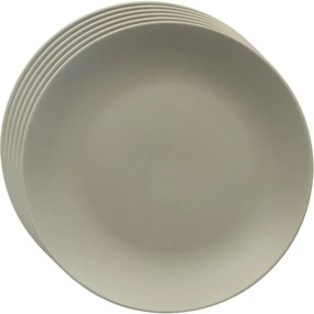 Orion Sada keramických mělkých talířů Greenish27cm, 6 ks