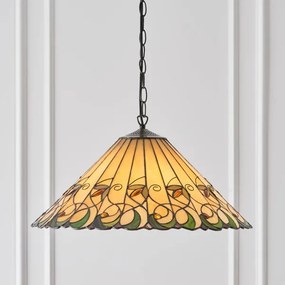 Endon 64194 - Luster na reťazi Tiffany JAMELIA 3xE27/60W/230V, priemer 50 cm