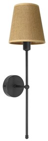 Nástenné svietidlo MADELA 1xE14/40W/230V juta/čierna