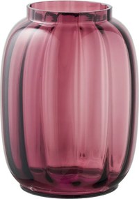 Červená sklenená ručne vyrobená váza (výška 21 cm) – House Nordic