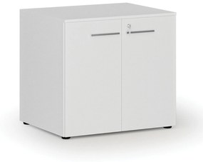 Kancelárska skriňa s dverami PRIMO WHITE, 735 x 800 x 640 mm, biela