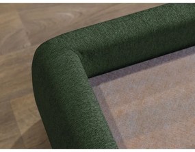 Tmavozelená čalúnená dvojlôžková posteľ s úložným priestorom a roštom 160x200 cm Garancia – Bobochic Paris