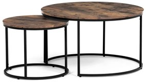 Autronic BONTEC Konferenčný stolík 80x80x46cm, mdf, divoký dub, AF-3002 OAK Farba: Hnedá