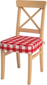 Sedák na stoličku Ingolf farba produktu červená látka vzorované