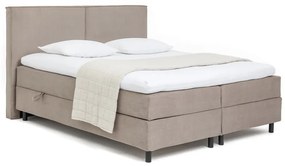Boxspring posteľ taupe s úložným priestorom 160x200 cm Elva Bold – Bonami Selection