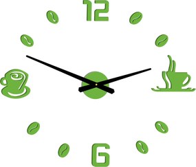 SENTOP | Nalepovacie hodiny na stenu káva I SENTOP 12P023 analógové