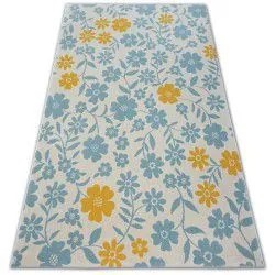 styldomova Detský krémový koberec PASTEL kvety