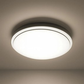Stropné svietidlo Liria, 1x biele plastové tienidlo, (fi 26cm), b