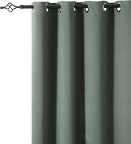 Sivozelený záves OXFORD 140x250 cm Zavesenie: Kovové krúžky