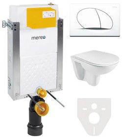 Mereo, WC komplet pre zamurovanie, MER-MM01SETR