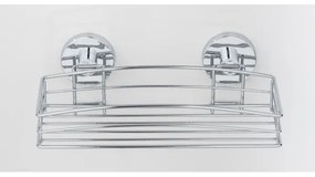 WENKO 20883100-Polica VACUUM-LOC RUND STAH 26x15,3 cm lesklý chróm