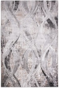 Koberec MAYA PR739 sivý / čierny