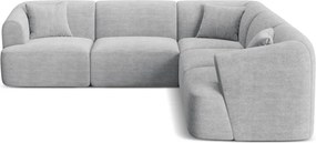 Svetlosivá menčestrová rohová pohovka Campi – Cosmopolitan Design