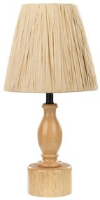 Stolná lampa svetlé drevo MORONA Beliani