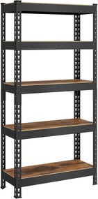 Dílenský regál Matys 75 cm hnědý/černý
