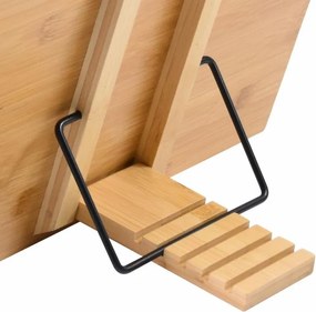 Stojan na knihy, bambus, 39 x 28 x 4,2 cm