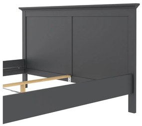 Sivá dvojlôžková posteľ 160x200 cm Paris – Tvilum