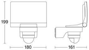 STEINEL 82093 - LED Reflektor so senzorom XLED PROTECT LED/13,6W/230V IP44 biela