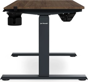 Elektrický stôl s reguláciou výšky ergonomický antracitový/orech,1200x600 mm: ARIA