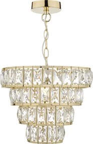 Där Lighting CER0135 - Luster na reťazi CERYS 1xE27/60W/230V zlatý