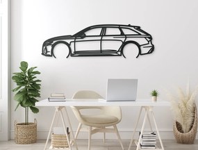 drevko Obraz na stenu Audi RS6 Rozmer obrazu: 25,5 x 86 cm, Farba dekorácie: Čierna