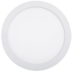 RABALUX Prisadené LED stropné osvetlenie, 18W, denná biela, 22,5 cm, okrúhle, biele