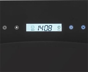 Klarstein Secret Service, digestor, 110 cm, stropný, 800 m³/h, sklo, LED, čierny