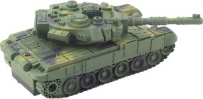 LEAN Toys T90 diaľkovo ovládaný RC vojenský tank Svetlá Zvuky Zelená 1:18