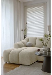 Béžová rohová pohovka (ľavý roh/s leňoškou) Shell – Miuform