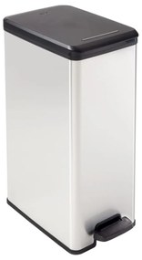 Curver Odpadkový kôš SLIM BIN 40L, strieborný