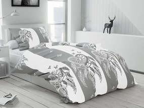 Bavlnené obliečky TIRSO sivo-biele Rozmer obliečky: 70 x 90 cm | 140 x 220 cm