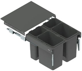 Zásuvka s odpadkovými košmi KB=60 h=32 nl-480 grafit