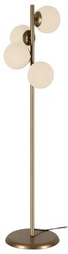 Stojacia lampa v zlatej farbe Squid Lighting Owl, výška 130 cm