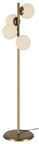 Stojacia lampa v zlatej farbe Squid Lighting Owl, výška 130 cm
