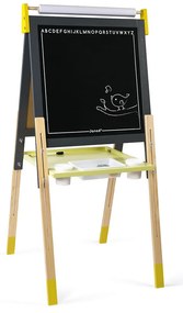 Magnetická obojstranná a polohovateľná  tabuľa - žltá a šedá