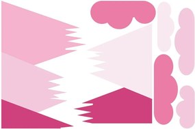 Nástenná samolepka Ambiance Scandinavian Giant Mountains Shaka