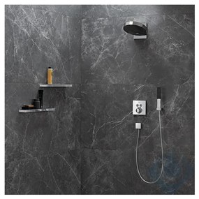 Hansgrohe Rainfinity, tyčová ručná sprcha 100 1jet, kartáčovaný čierny chróm, HAN-26866340