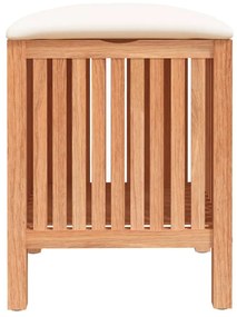 Kúpeľňová stolička 40,5x40x52 cm masívne orechové drevo