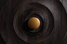 Komoda Golden Sunset 140 cm z mangového dreva v čiernom prevedení