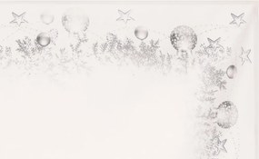 Obrus Vianočné gule 80x80 cm, biely