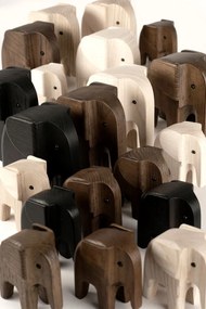novoform Drevený slon Baby Elephant Natural Ash