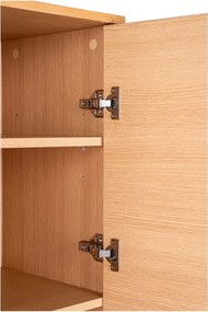 Skrinka v dekore duba v prírodnej farbe 80x130 cm Kyoto – House Nordic