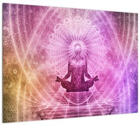 Sklenený obraz meditácie (70x50 cm)