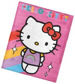 Detská deka Hello Kitty Rainbow 130x160 cm