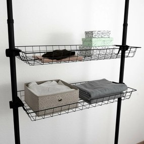 Wenko Set 2 drôtených košov Herkules, čierna