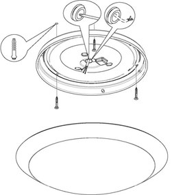 Eglo 97254 - Kúpeľňové LED stropné svietidlo PILONE LED/11W/230V biela IP44