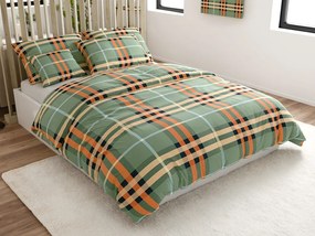 Obliečky z mikrovlákna PLAIDORY zelené Rozmer obliečky: 2 ks 70 x 90 cm | 200 x 220 cm