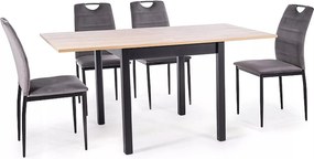 Jedálenský rozkladací stôl Flip 80/120 cm dub Artisan/čierny