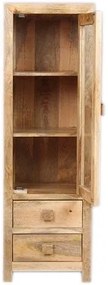 furniture-nabytek.cz - Drevená presklená vitrína z manga 60x180x45